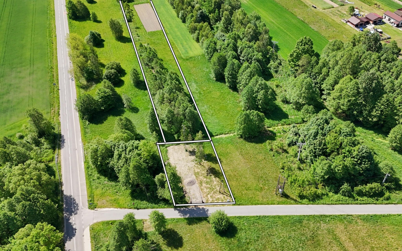 Działka Adamów gmina Kłomnice uzbrojona w prąd, kanalizacja - Widok 3