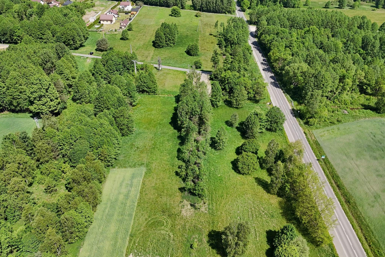 Działka Adamów gmina Kłomnice uzbrojona w prąd, kanalizacja - Widok 4