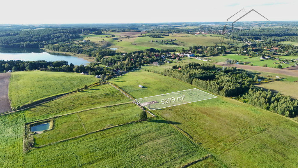 Działka 5279 m² | WZ na 5 domów | blisko jeziora - Widok 4