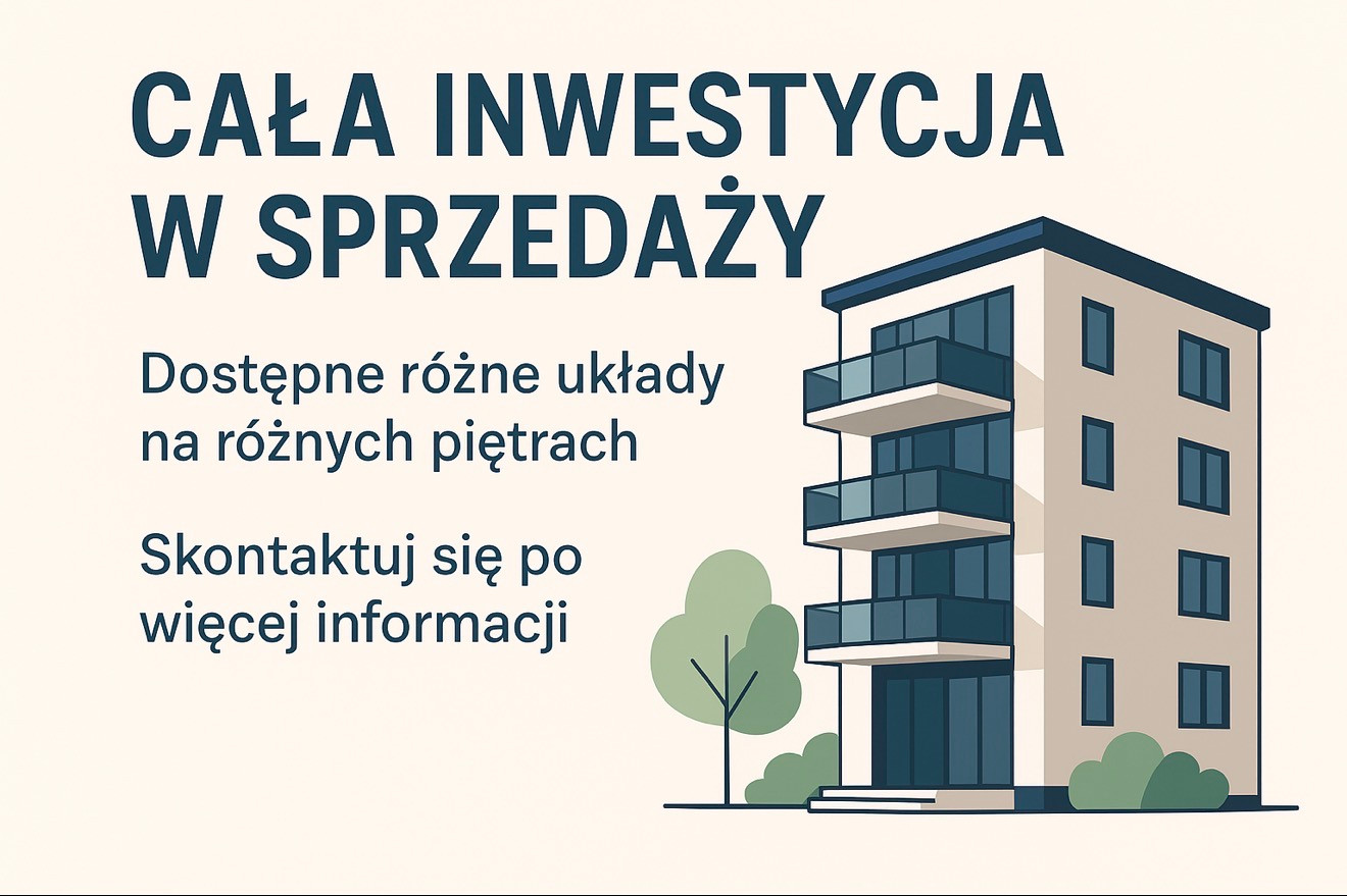 JASNE 56,50m - Wschód / Zachód - odbiór 2026r. - NOWE - Blisko Tramwaj - Widok 5