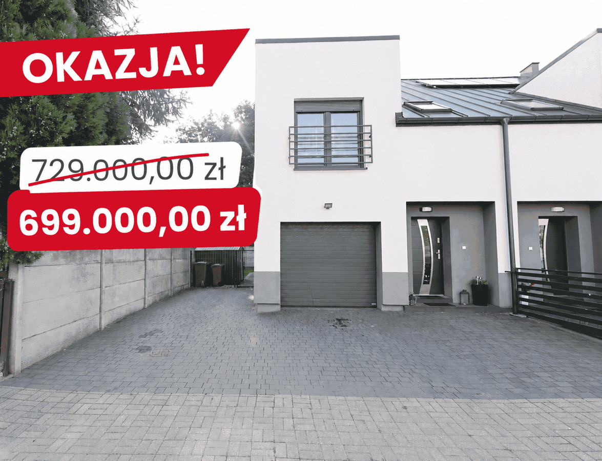 DOM W ZABUDOWIE BLIŹNIACZEJ|121 m²|GARAŻ|FOTOWOLTAIKA|OSIEDLE WENECJA