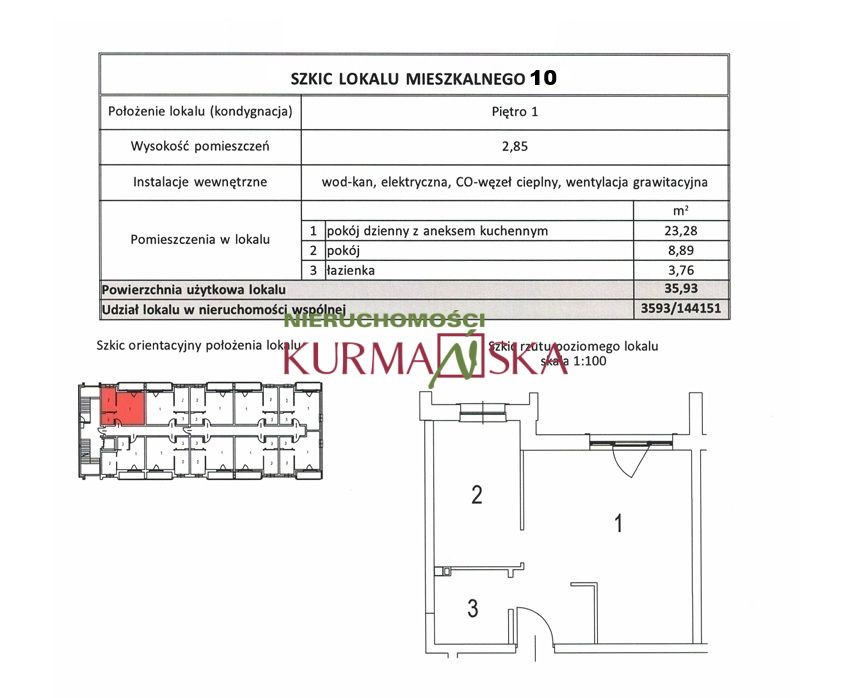 Apartment in Zielona Góra, Stare Miasto, Centrum - Widok 3