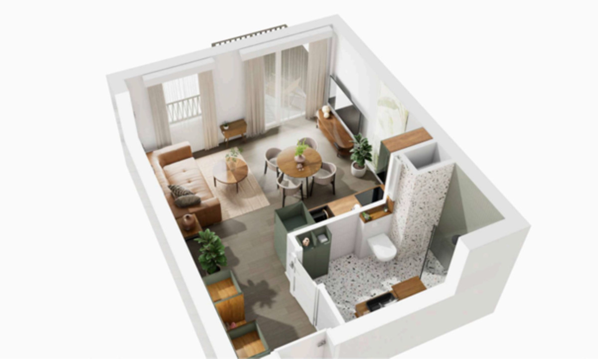 JEŻYCE |Nowy apartament z widokiem na park |Zapłać tylko 99tys. teraz - Widok 2