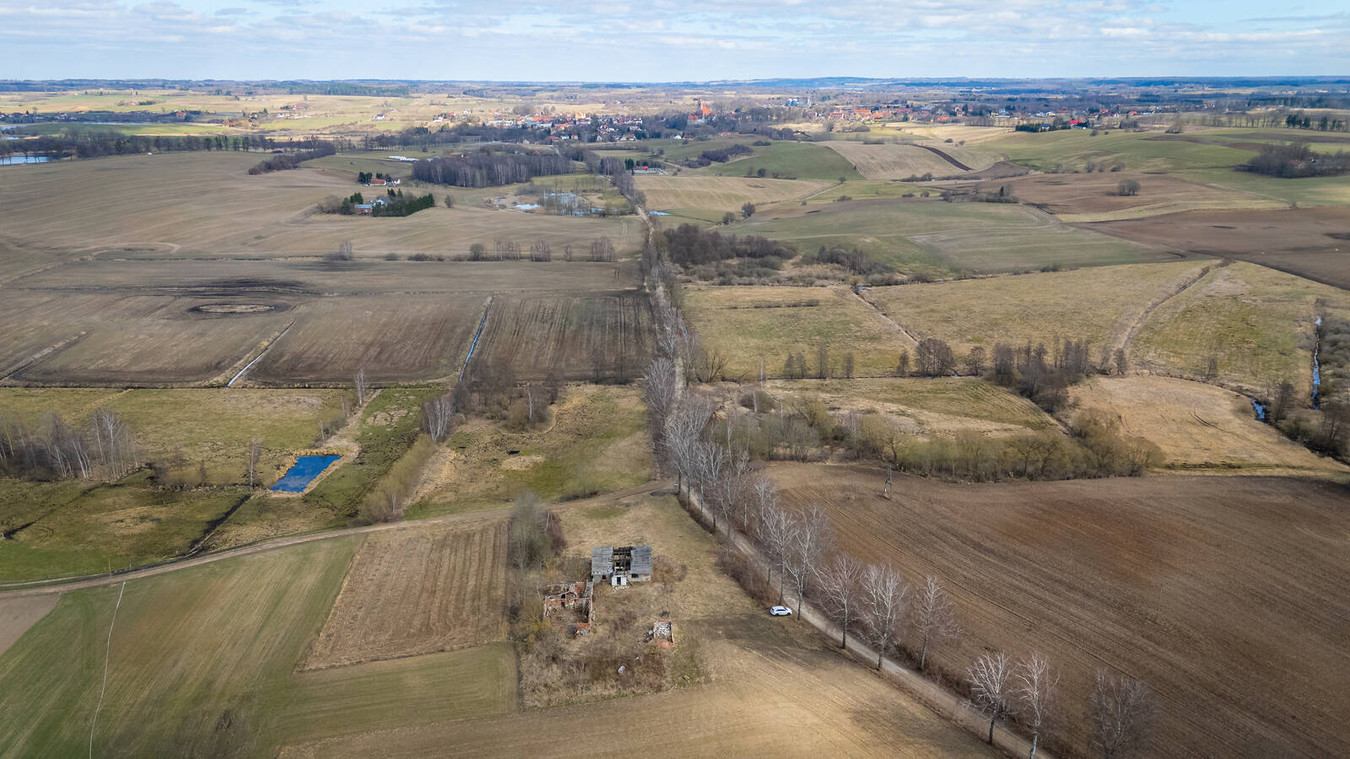 Działka 5200 m² siedlisko Jeziorany-Kolonie - Więcej