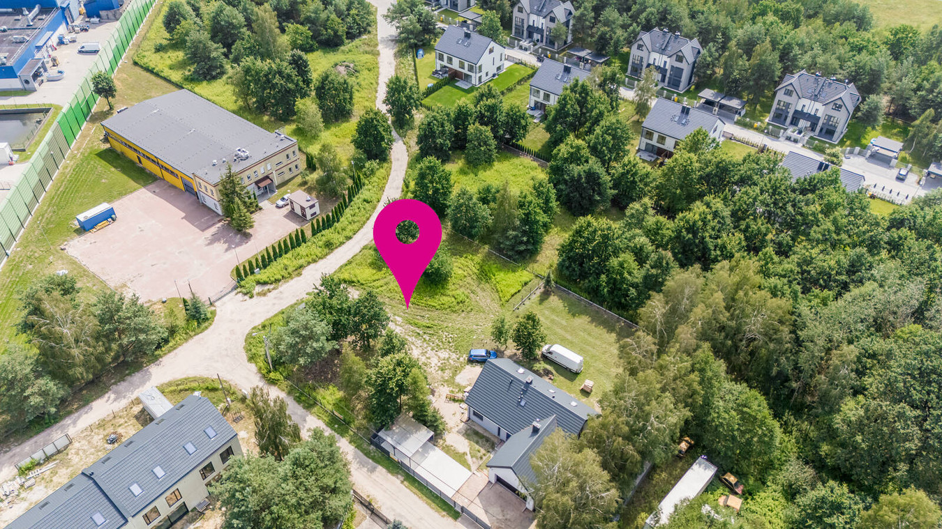 Działka budowlana 1237 m² – Solec / MPZP - Widok 4