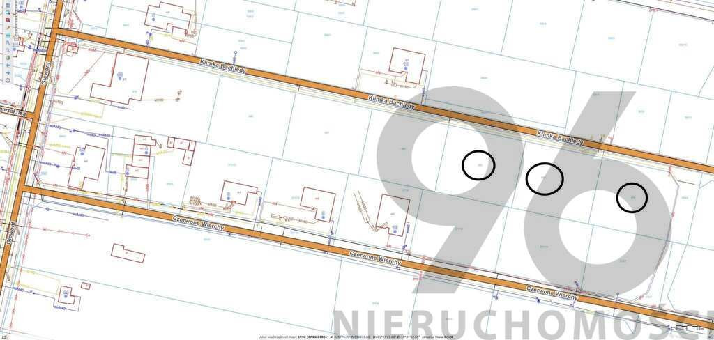 Na sprzedaż 3 działki budowlane – Łódź, ul. Klimka - Widok 2