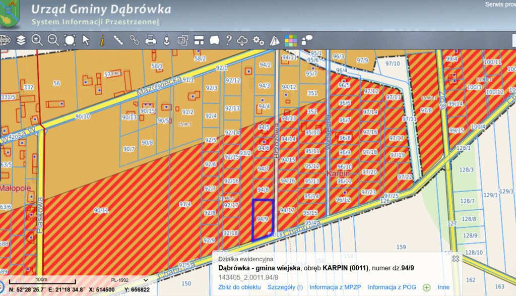1815 m² budowlana pod MPZP * blisko Wa-wa - Widok 5