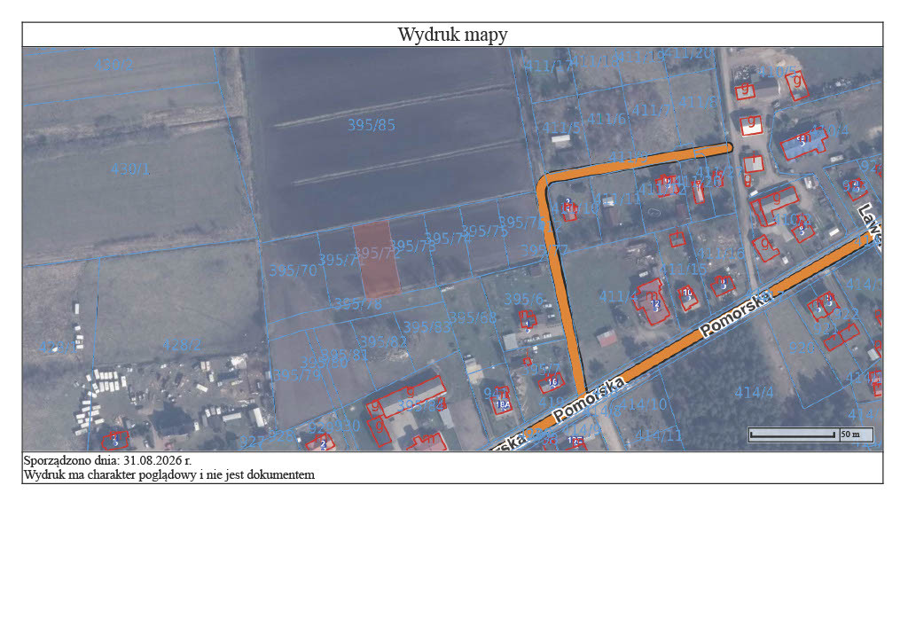 Działka 1000 m² okolice Karwi - Widok 2