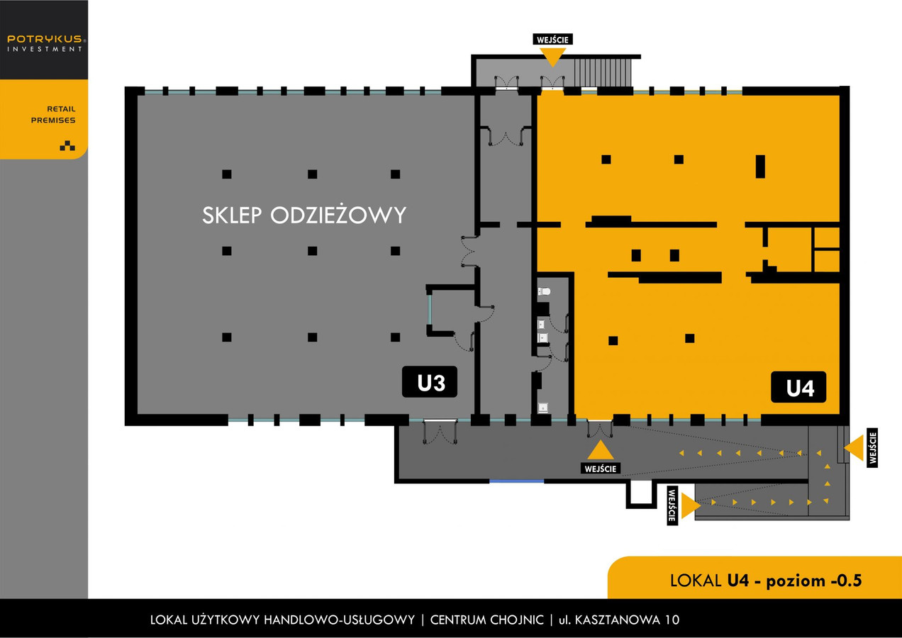 Lokal użytkowy 361 m², 2 wejścia, handel, usługi, medyczne - Widok 4