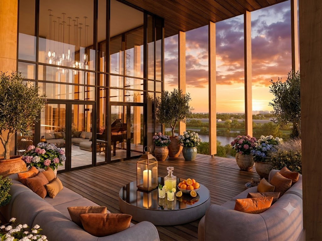 Penthouse | 228 m² | 2 poziomy | 3 tarasy 42 m², 35 m², 37 m² Ogród zimowy 25 m²