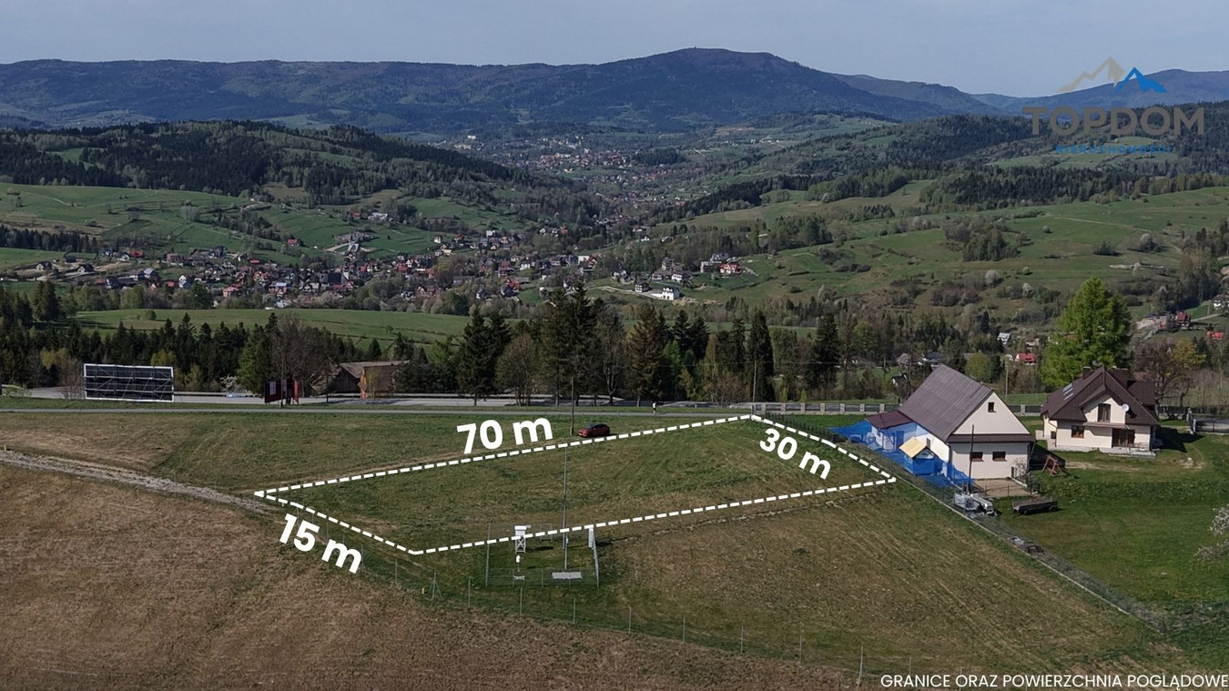 Działka w widokiem na Tatry i pozowleniem na budowę - Widok 3