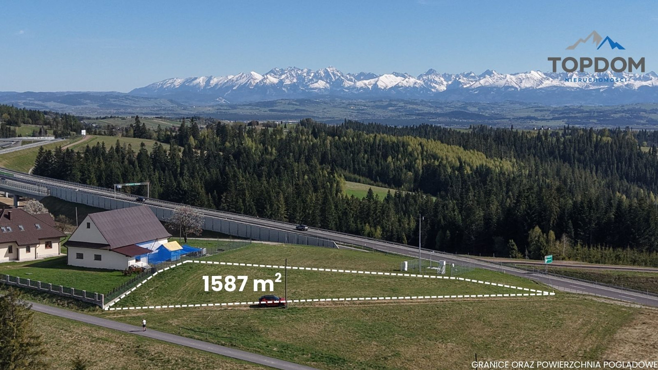 Działka w widokiem na Tatry i pozowleniem na budowę - Widok 2