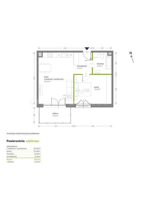 Apartment in Kraków, Osiedle "Żabiniec", Krowodrza - Widok 6