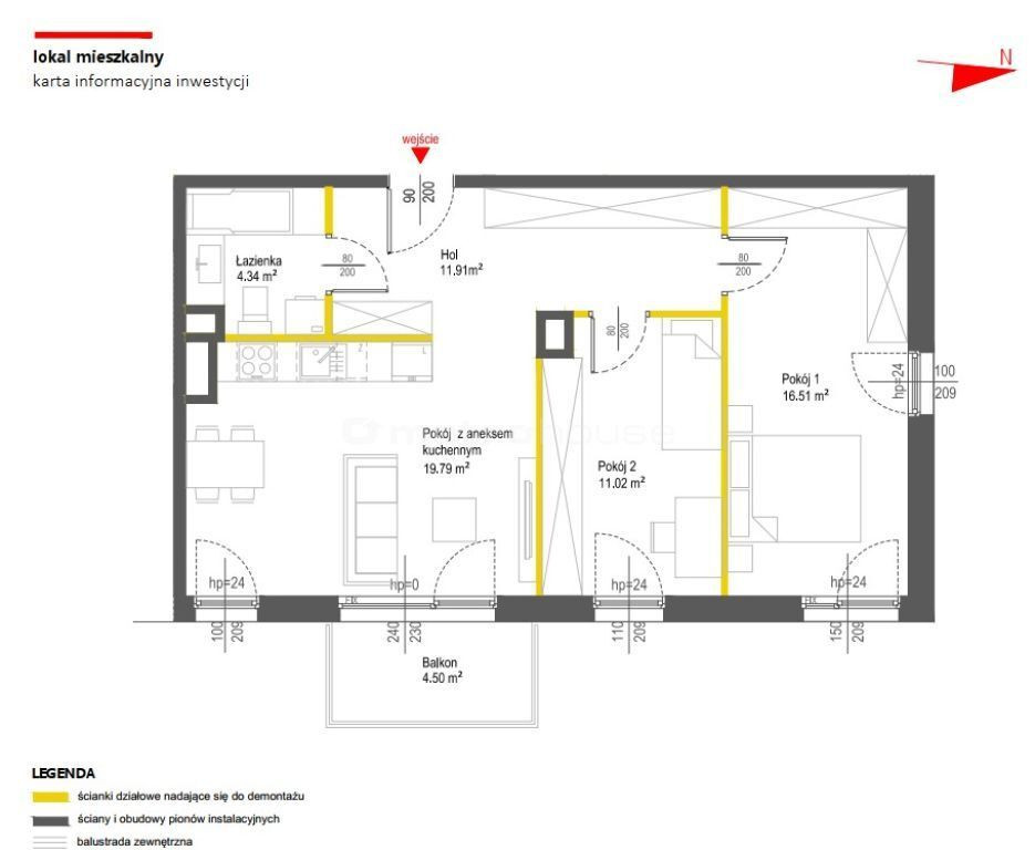 Apartment in Kraków, Mistrzejowice - View 4