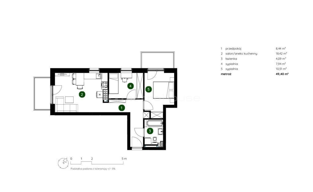 Apartment in Kraków, Złocień, Bieżanów-Prokocim - Widok 4