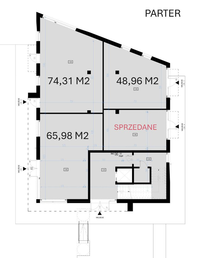 Lokale usługowo-biurowe 35–74 m² - Więcej