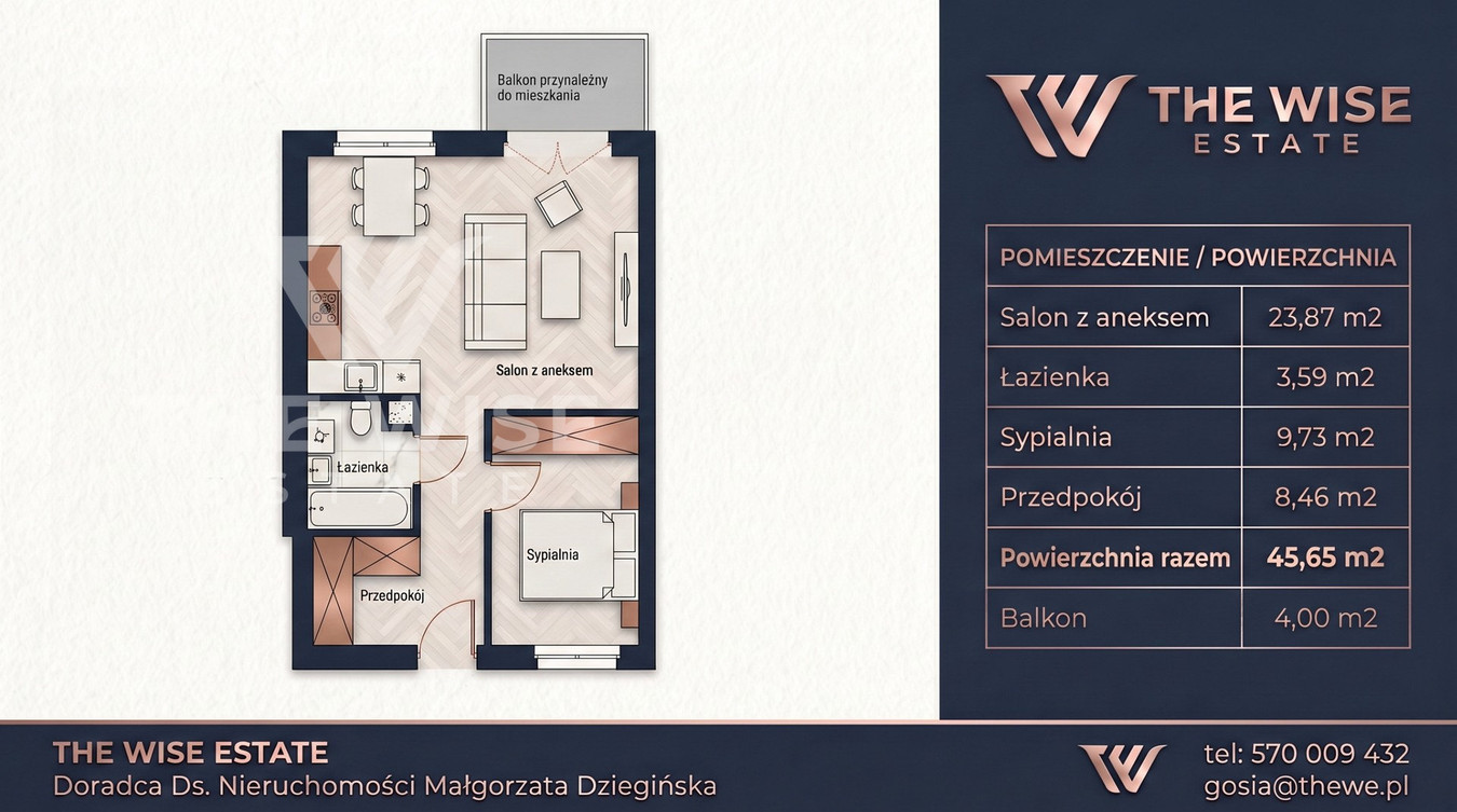 Mieszkanie – Szczecin, Warszewo - Widok 4