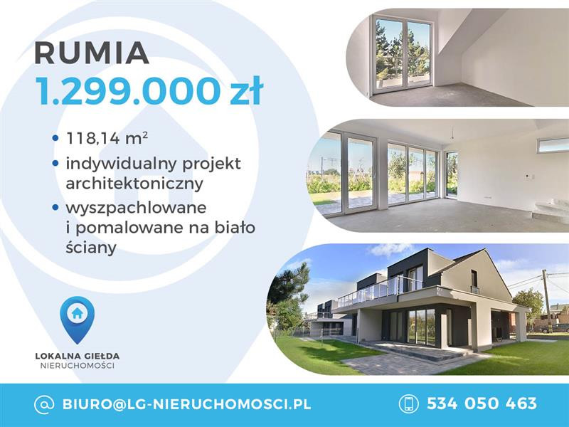 Nowoczesny bliźniak, Rumia, ul. Strzelecka