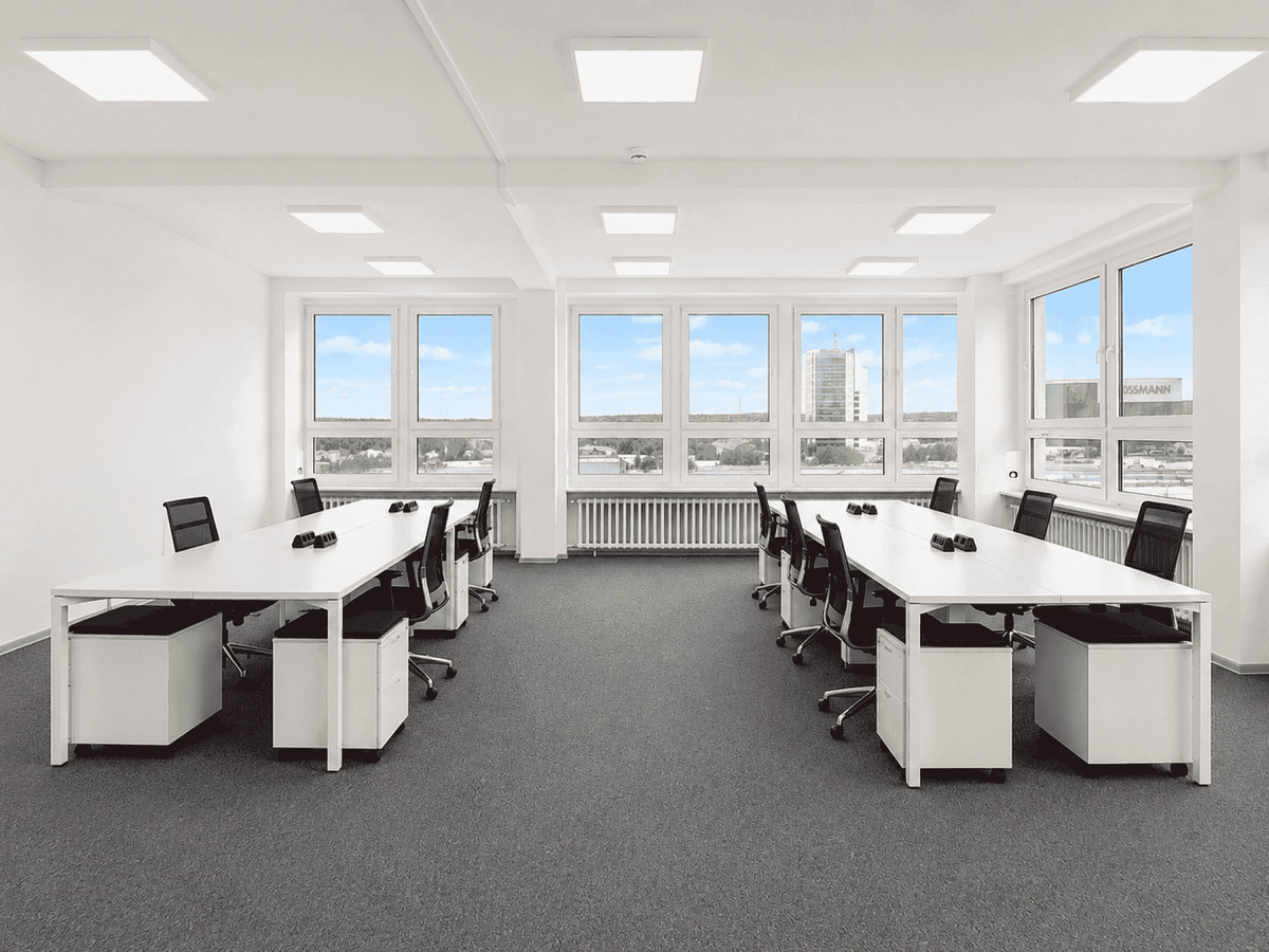 Panoramiczne biuro na wynajem Łódź Teofilów | 241 m² | TEOPARK OFFICE | Recepcja - Więcej