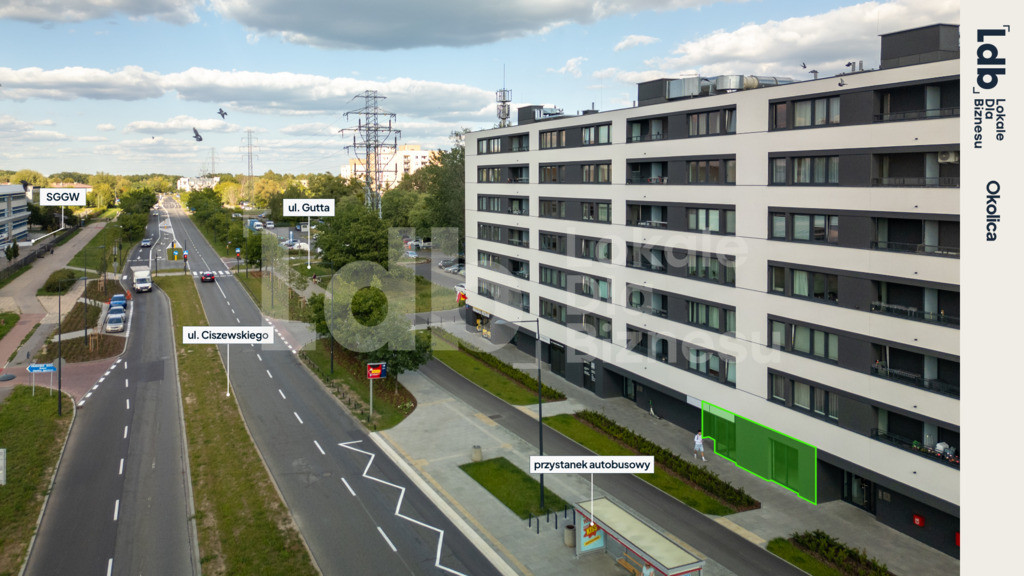 Lokal usługowy na wynajem, Ursynów, 67 m², SGGW - Więcej