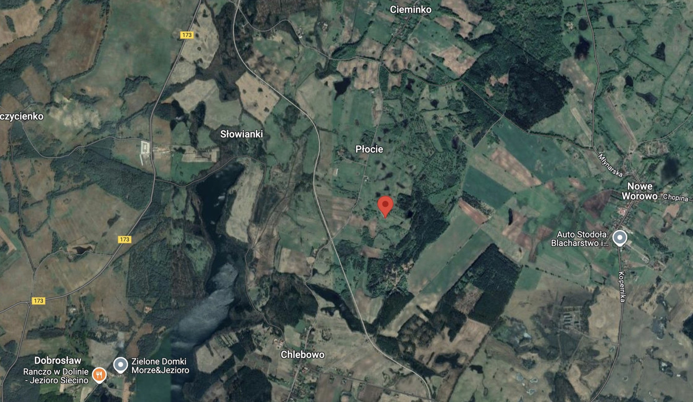 Działka pod lasem niedaleko jeziora Siecino - Widok 4