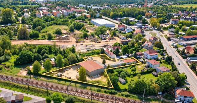 Zjazd z Obwodnicy Lokale handlowo-usługowe oraz Chłodnia k/Bricomarche - Widok 2