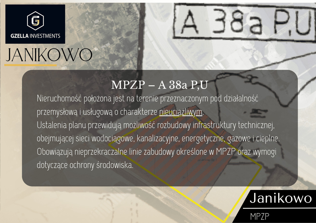 Janikowo | Teren inwestycyjny 11 436 m² | P/U - Widok 2