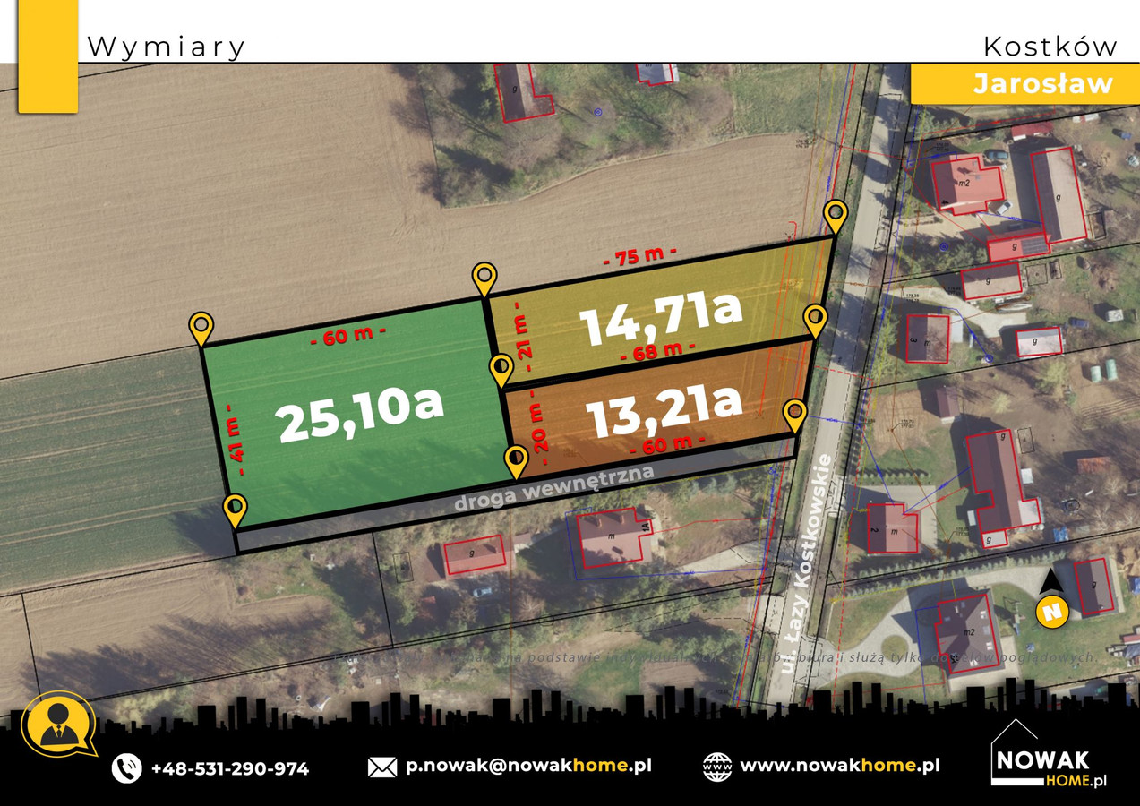 Działki Budowlane| MPZP |Kostków |13a – 25a |Bezpośrednio przy drodze - Widok 5