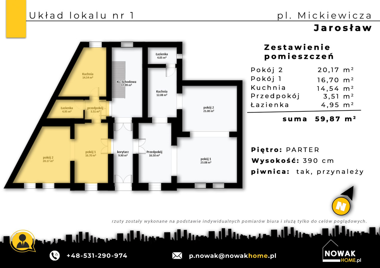 Jarosław, Mickiewicza –lokale i mieszkania - Widok 6