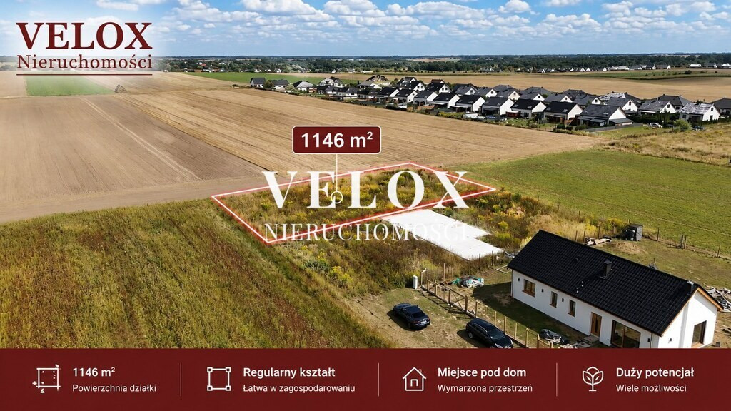 Działka Budowlana Grzędzice 1146 m² - Widok 2