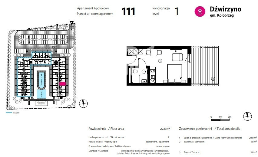 Apartament inwestycyjny nad morzem Kołobrzeg - Widok 3