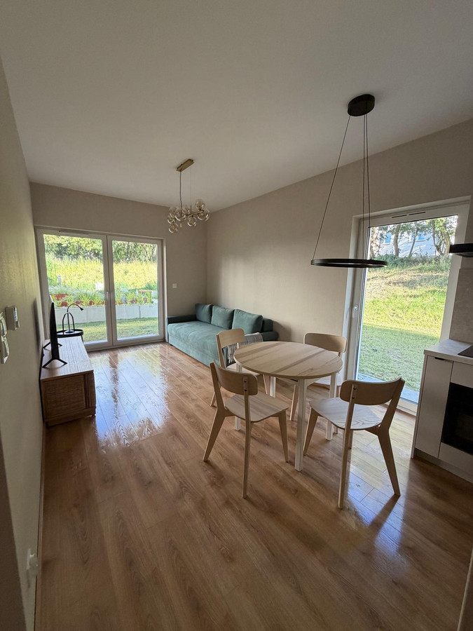 2-pok. 36 m kw. Nowy apartament, wysoki standard, ogródek 135 m kw. WARSZEWO