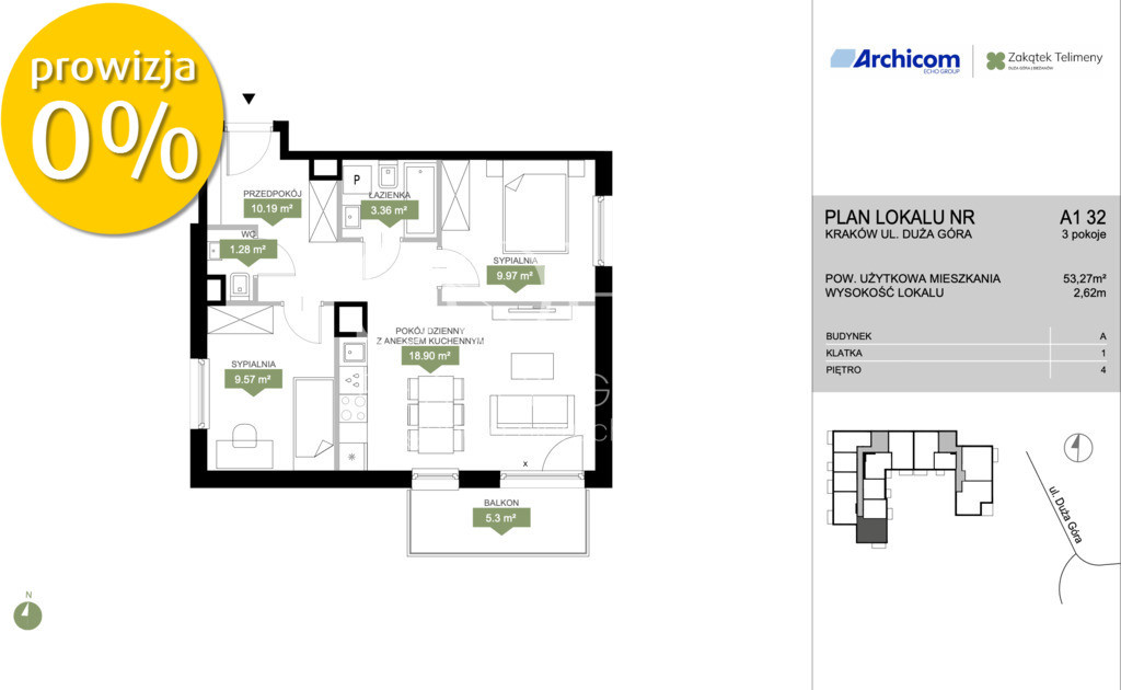 Apartment in Kraków, Osiedle Nowy Bieżanów-Północ, Bieżanów-Prokocim - Widok 3