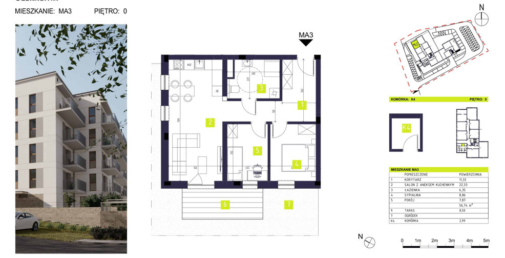 Apartment in Rzeszów, Osiedle Lwowskie, Wilkowyja - Widok 5