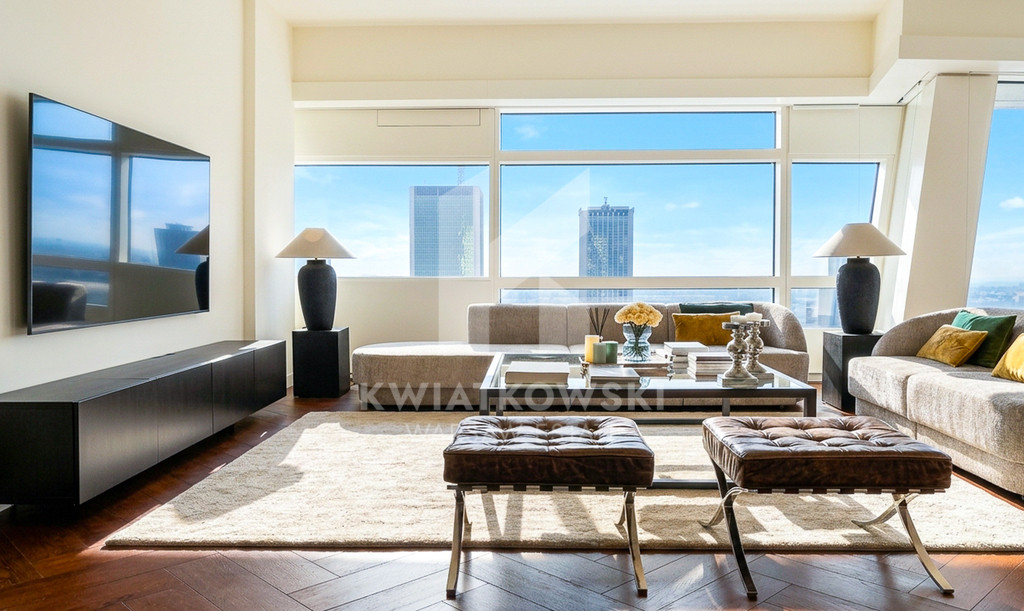 Spektakularny apartament na Złotej | Wysokie piętro | 3 sypialnie