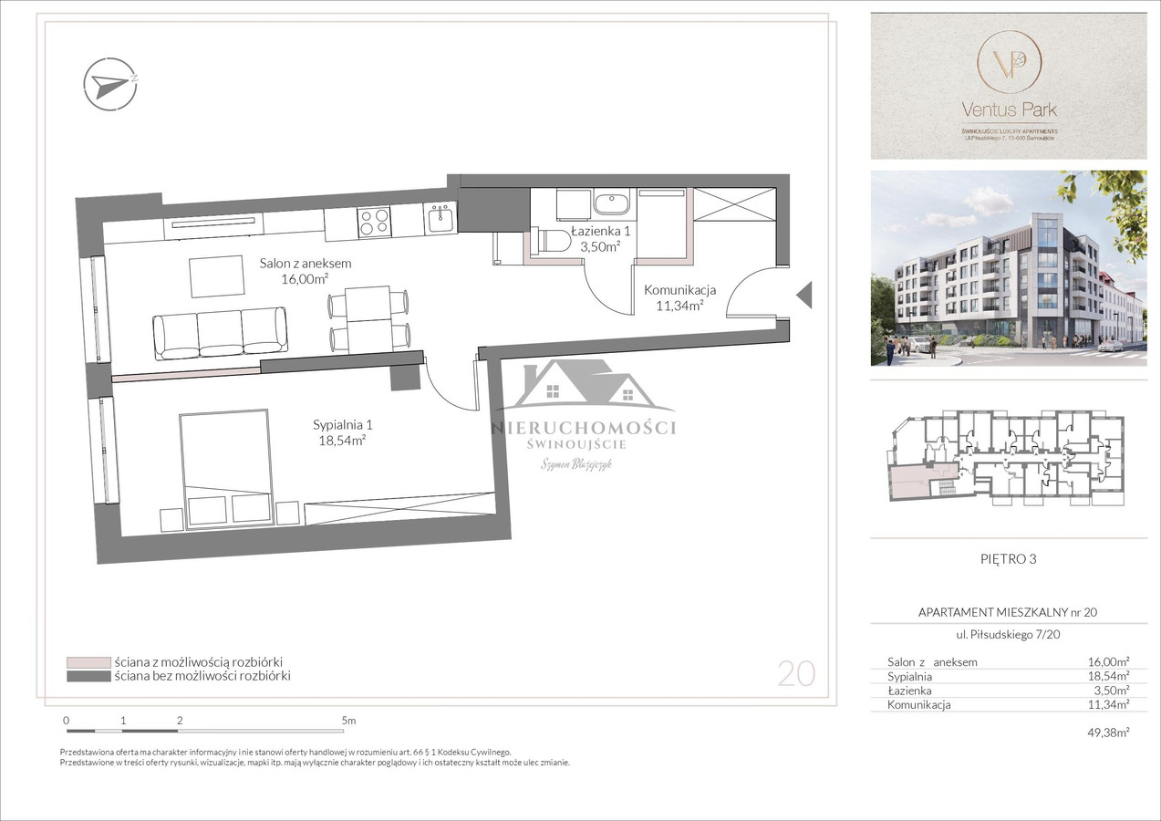 Apartment in Świnoujście, Osiedle Wyspiańskiego, Śródmieście - Widok 3
