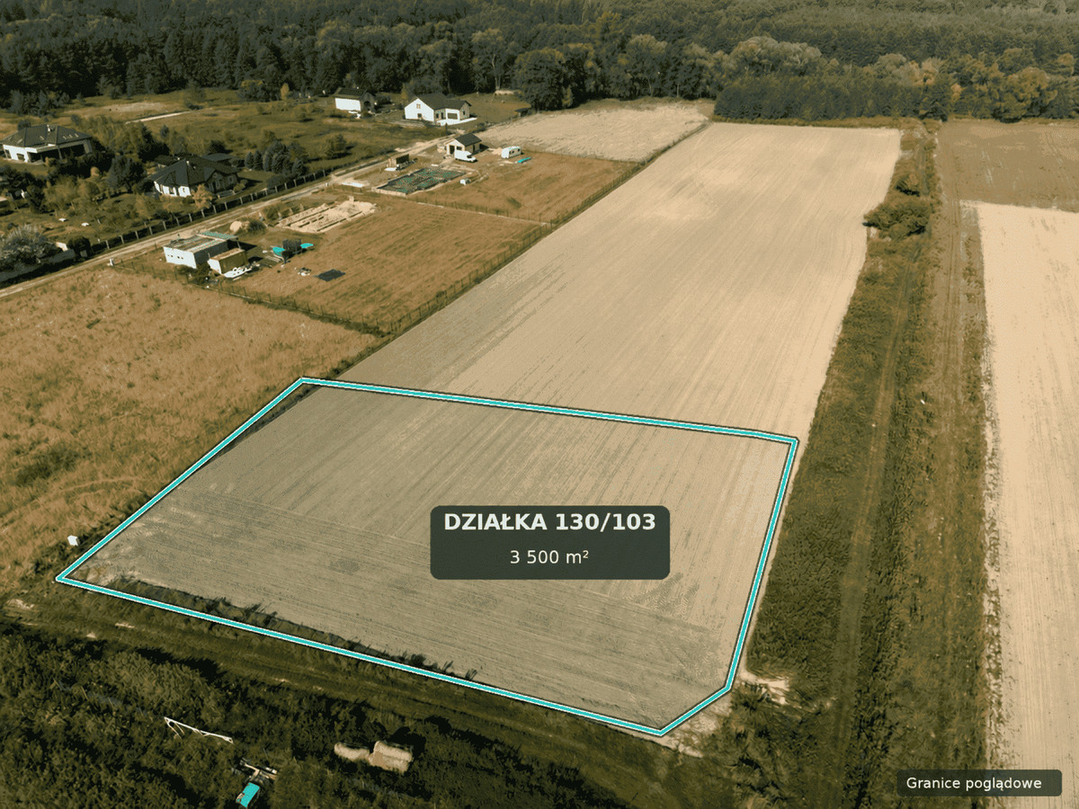 OZOROWICE | 3500 m² | DZIAŁKA BUDOWLANA | PRĄD NA DZIAŁCE | MPZP - Widok 3