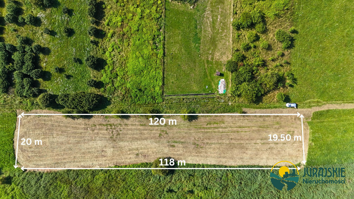 BOLĘCIN – DZIAŁKA 2500 m² Z WZ NA 3 DOMY - Widok 3