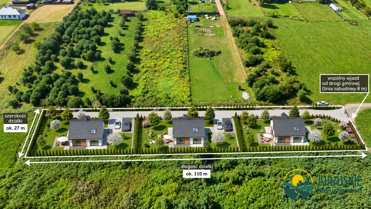 BOLĘCIN – DZIAŁKA 2500 m² Z WZ NA 3 DOMY - Widok 2