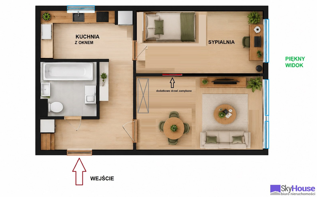 Mieszkanie – Wrocław, Stare Miasto - Widok 2