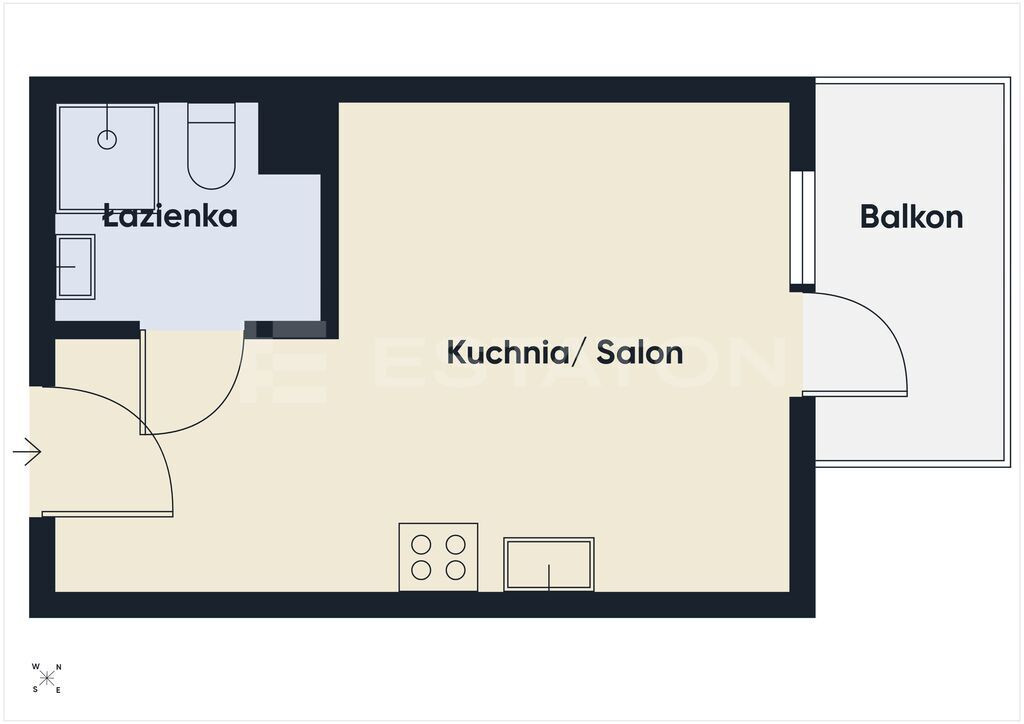 Kawalerka w centrum przy Bulwarach, Millenium Hall - Widok 5