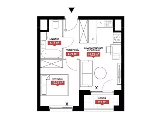 Apartment in Warszawa, Wola - Widok 3
