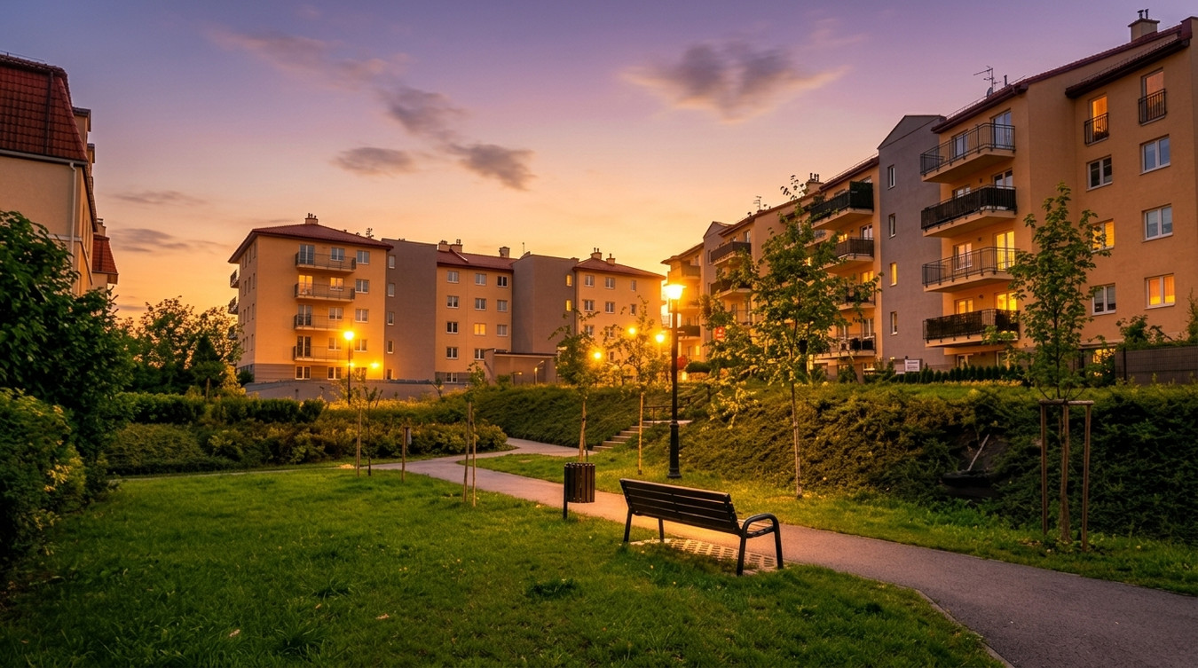 Balkon na południe, gotowe osiedle, spokój blisko centrum