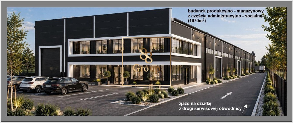 Działka przy A2 z PnB pod hale i magazyny - Widok 2