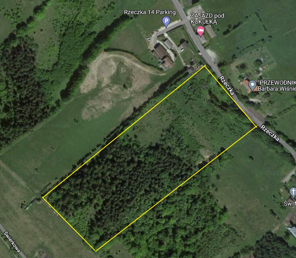 Działa z lasem w Rzeczka obok Walimia góry las stok narty przyroda sanki - Widok 5
