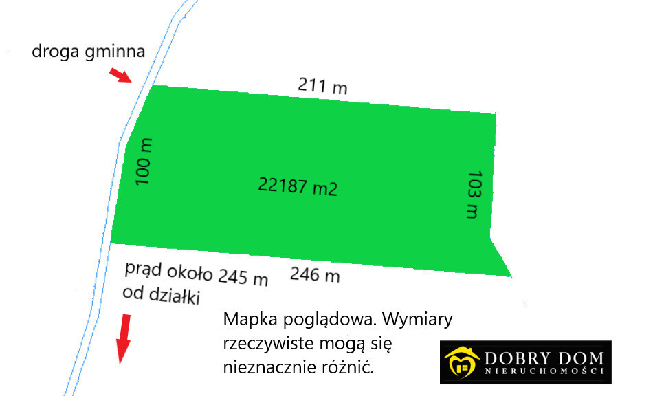 Działka inwestycyjna 2,22 ha PU Karakuły Białystok - Widok 3