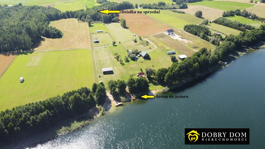 Działka zalesiona 300 m od jeziora 18 km od Suwałk