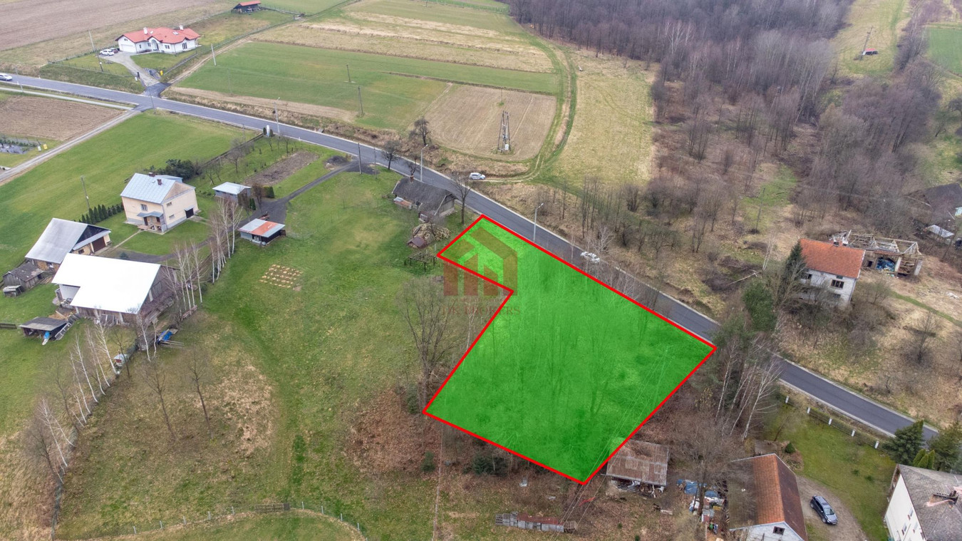 Działka 16,14 ara zlokalizowana przy drodze nr 989 - Żyznów - Strzyżów - podkarp - Widok 3