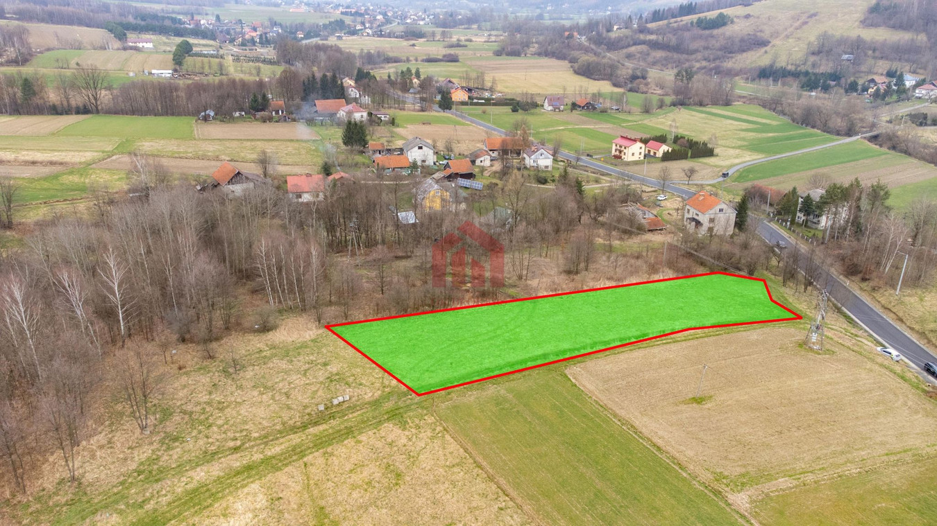 Działka przy drodze powiatowej 22,4 ar Żyznów Strzyżow - Widok 5
