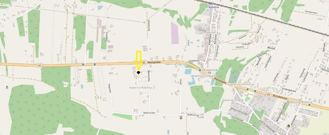 Działka budowlana o pow. 1000 m², blisko Konina-Kawnice, ul. Słoneczna - Widok 5
